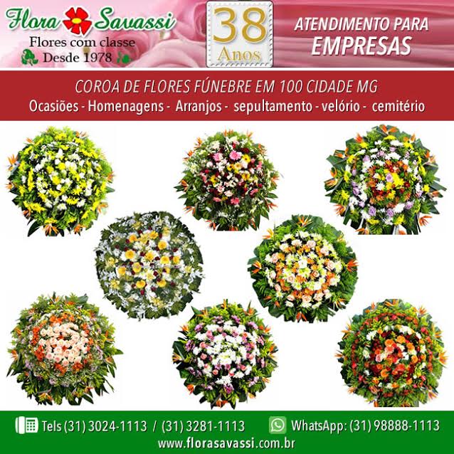 Parque renascer coroas de flores WhatsApp (31) 98888-1113 - 3024-1113