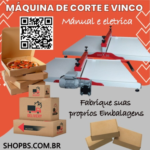 Máquina de Corte e Vinco Manual 100cm - Shop BS Máquinas