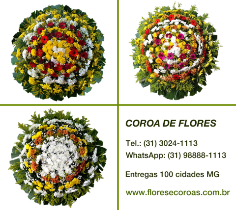 Coroa de flores Contagem floricultura entrega coroas Contagem MG Coroa